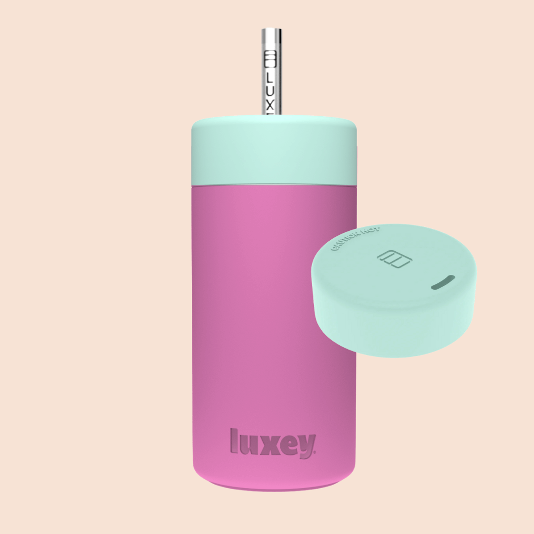 Luxey Cup - POMEGRANATE - Duo Switch Stainless Steel Cup 12oz: MINT