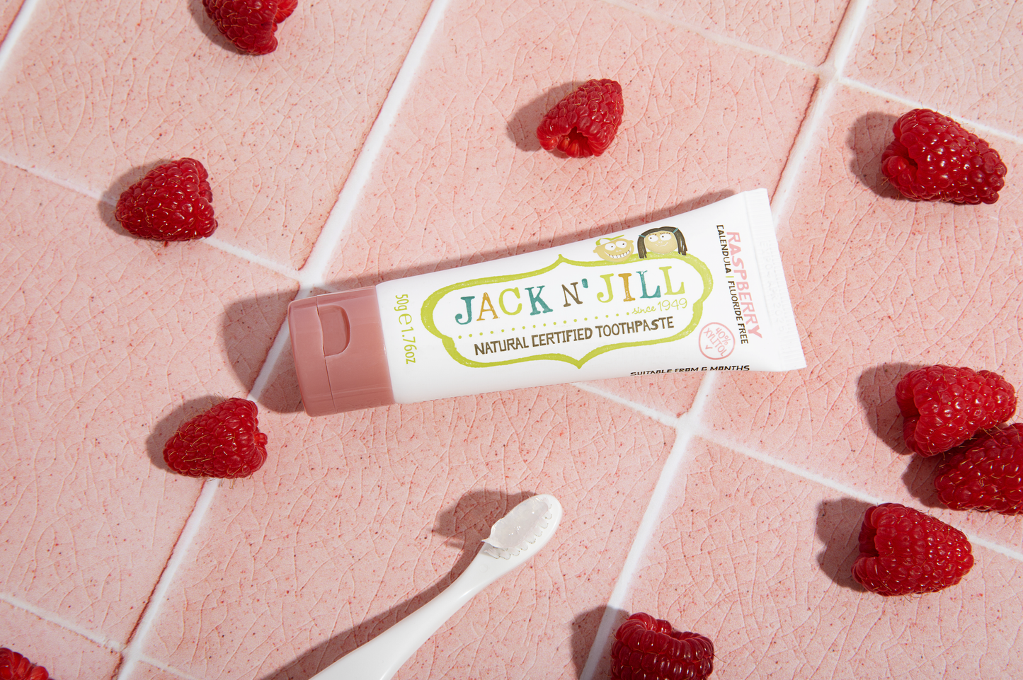 Jack N' Jill Natural Certified Toothpaste Raspberry 50g