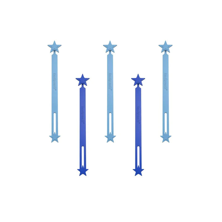 Silicone Wrap Bands - Blue