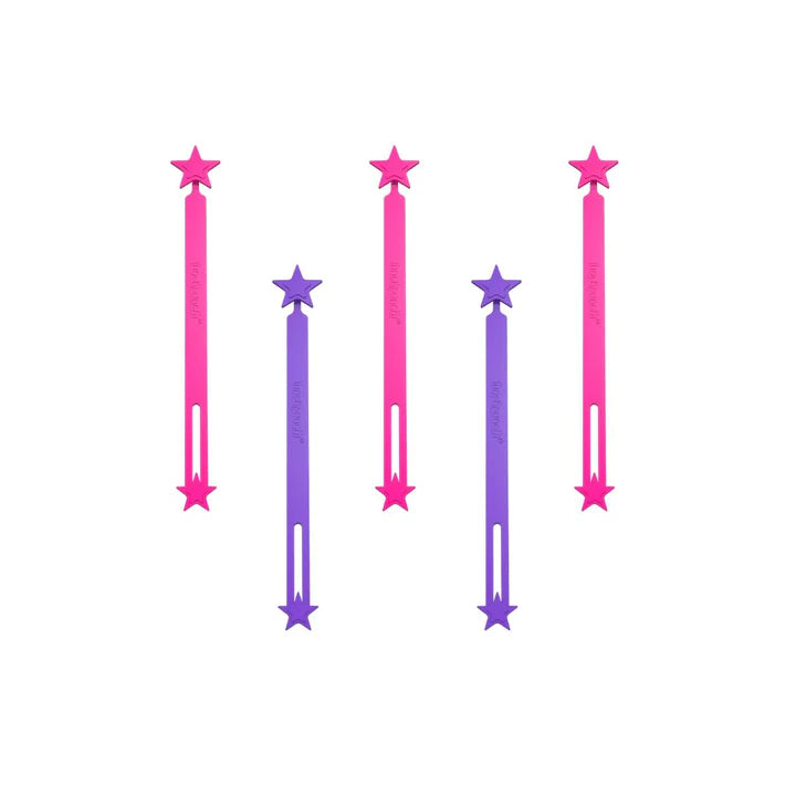Silicone Wrap Bands - Pink & Purple