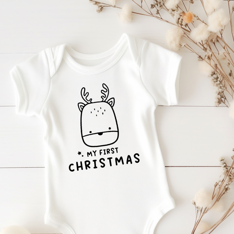 My First Christmas Reindeer Onesie