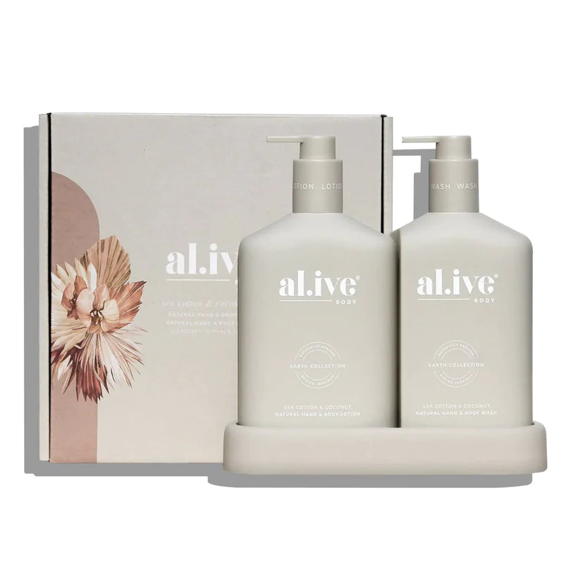 al.ive Hand & Body Wash Duo - Sea Cotton & Coconut
