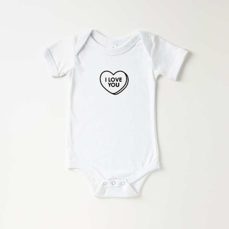 'I Love You' Valentines Day Onesie