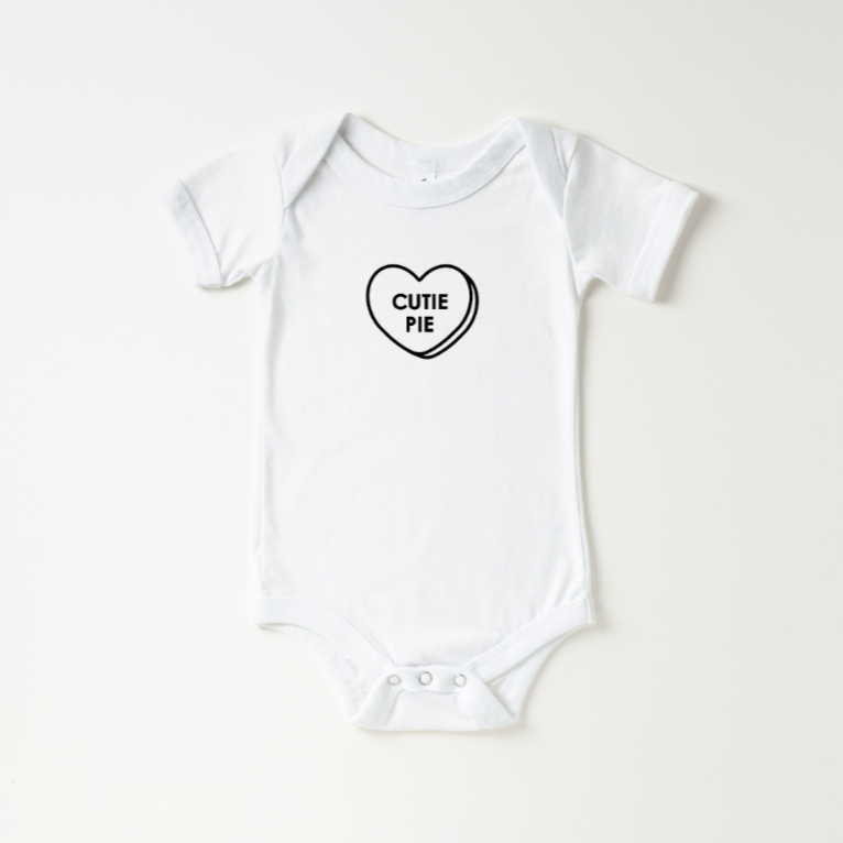 'Cutie Pie' Valentines Day Onesie