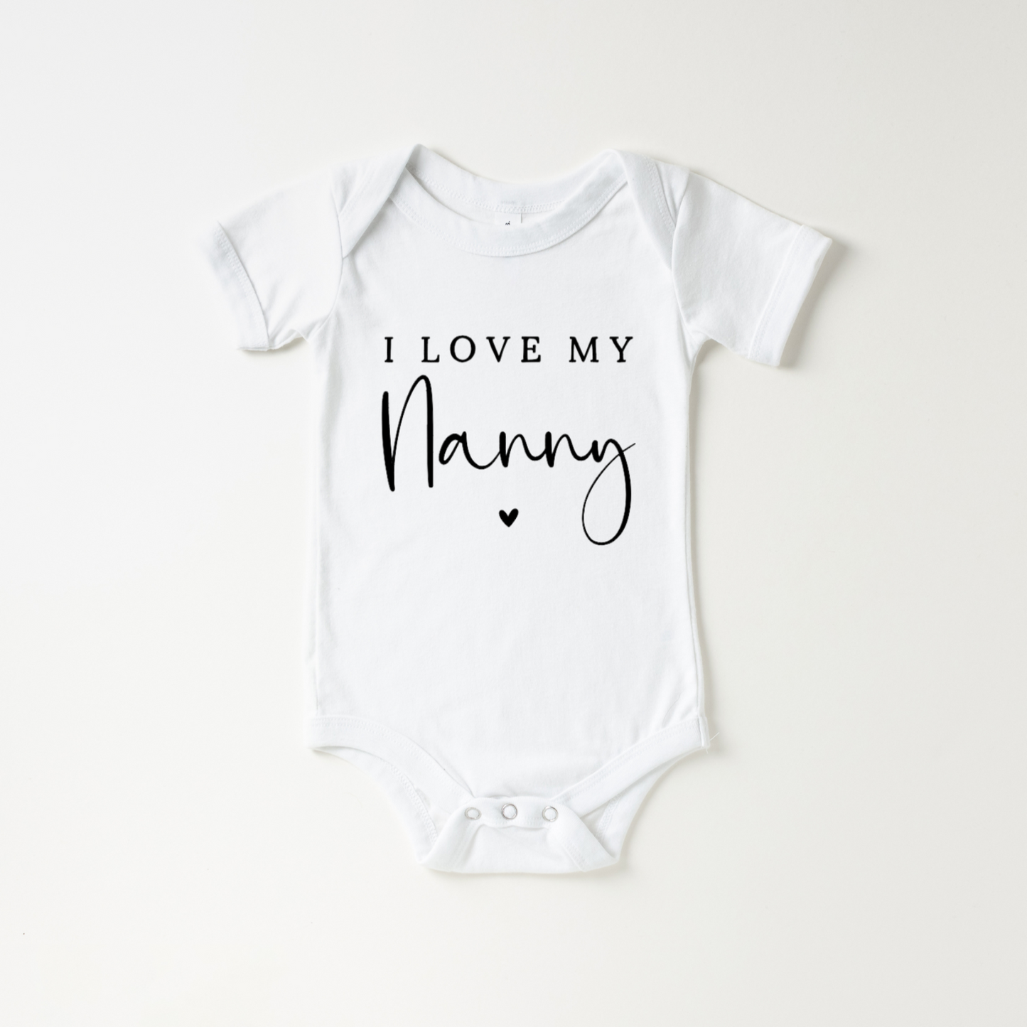 Customised 'I Love My…' Family member baby Onesies