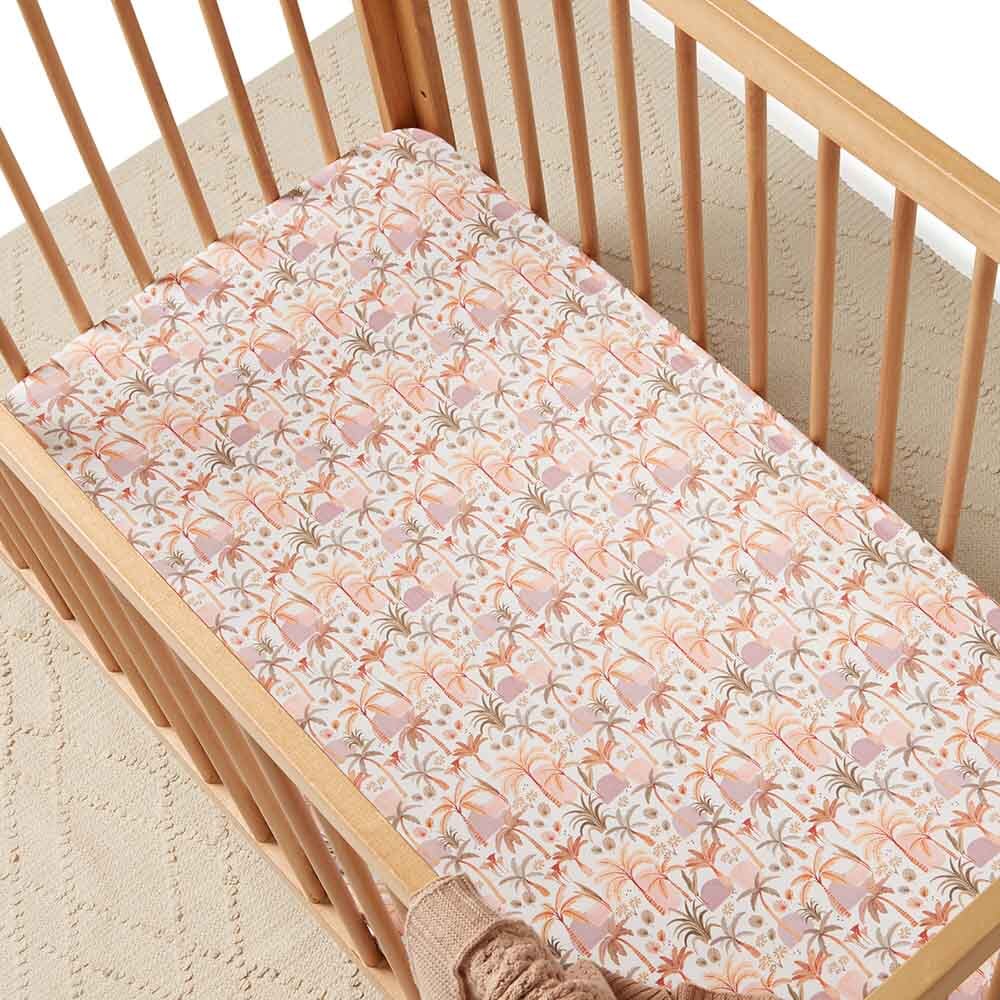 Palm Springs Fitted Cot Sheet