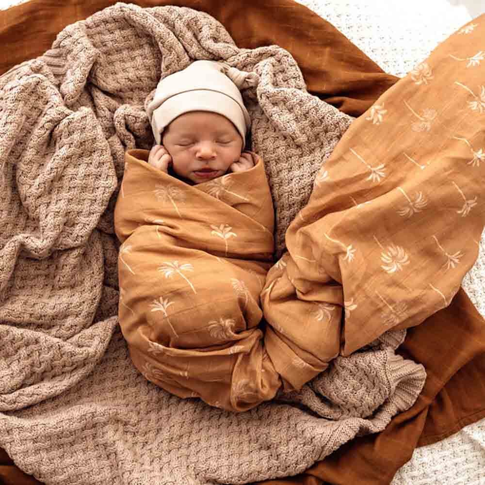 Bronze Palm Organic Muslin Wrap – Oak and Willow