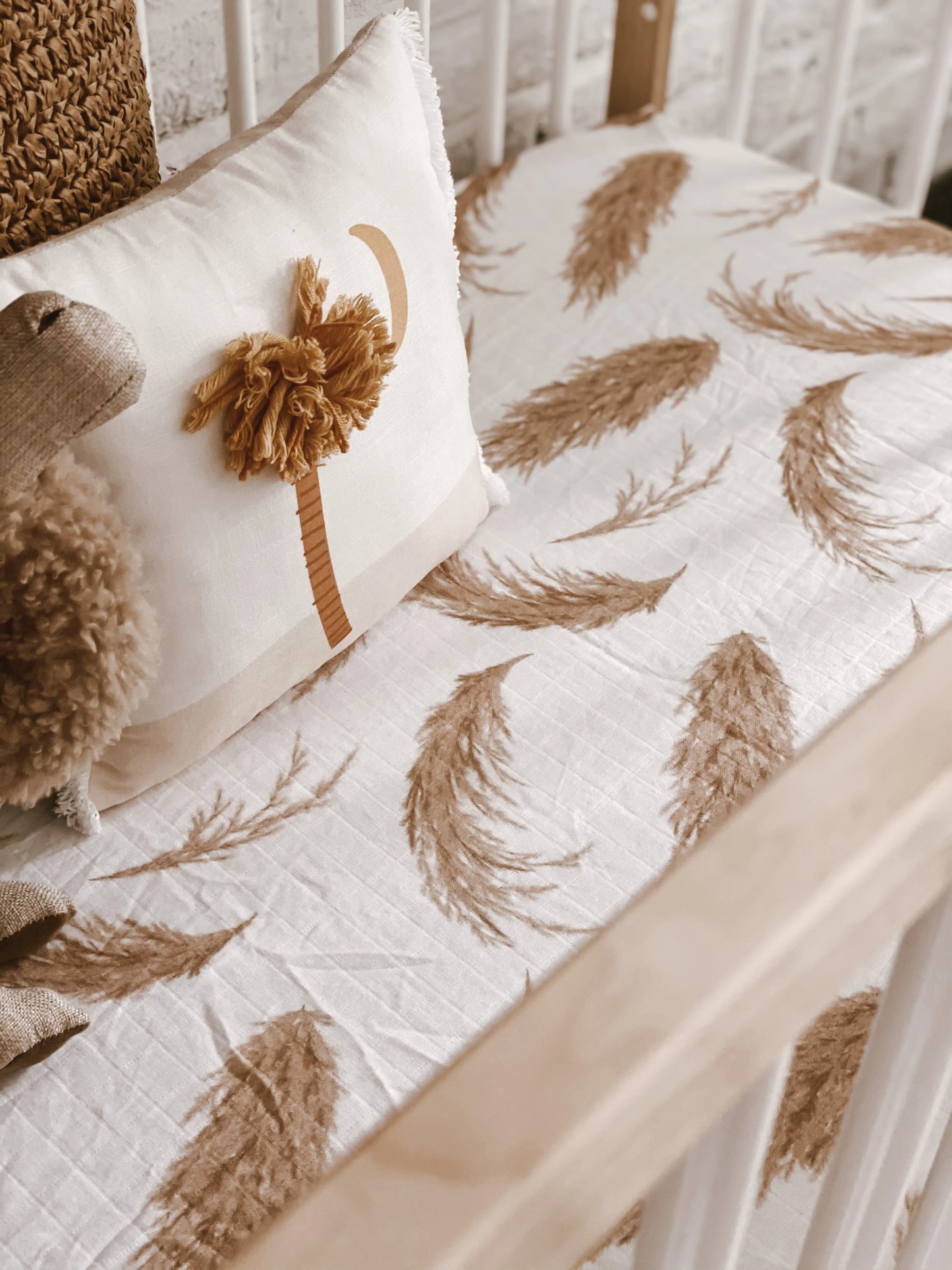 The Prairie Muslin Cot Sheet