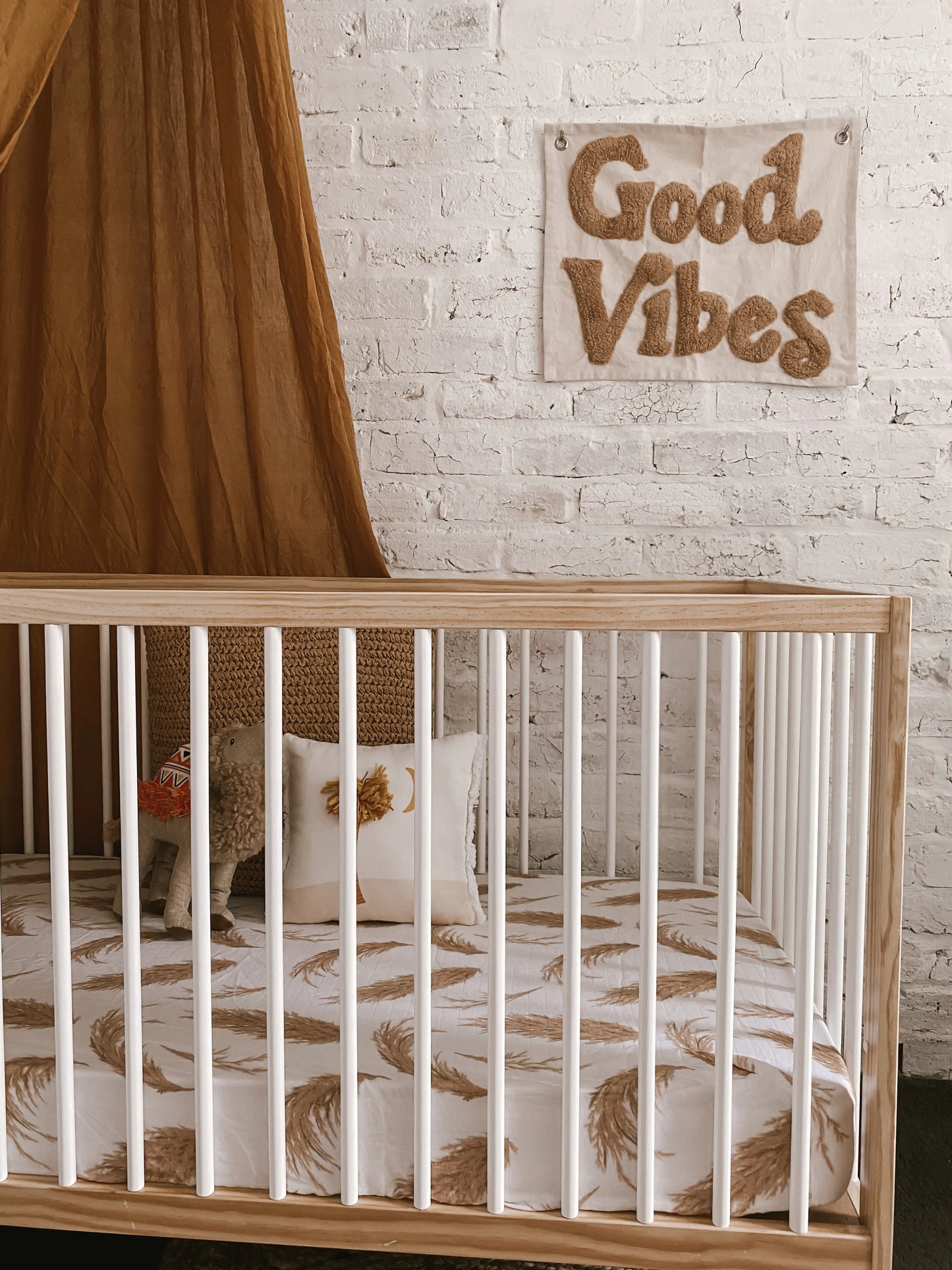 The Prairie Muslin Cot Sheet
