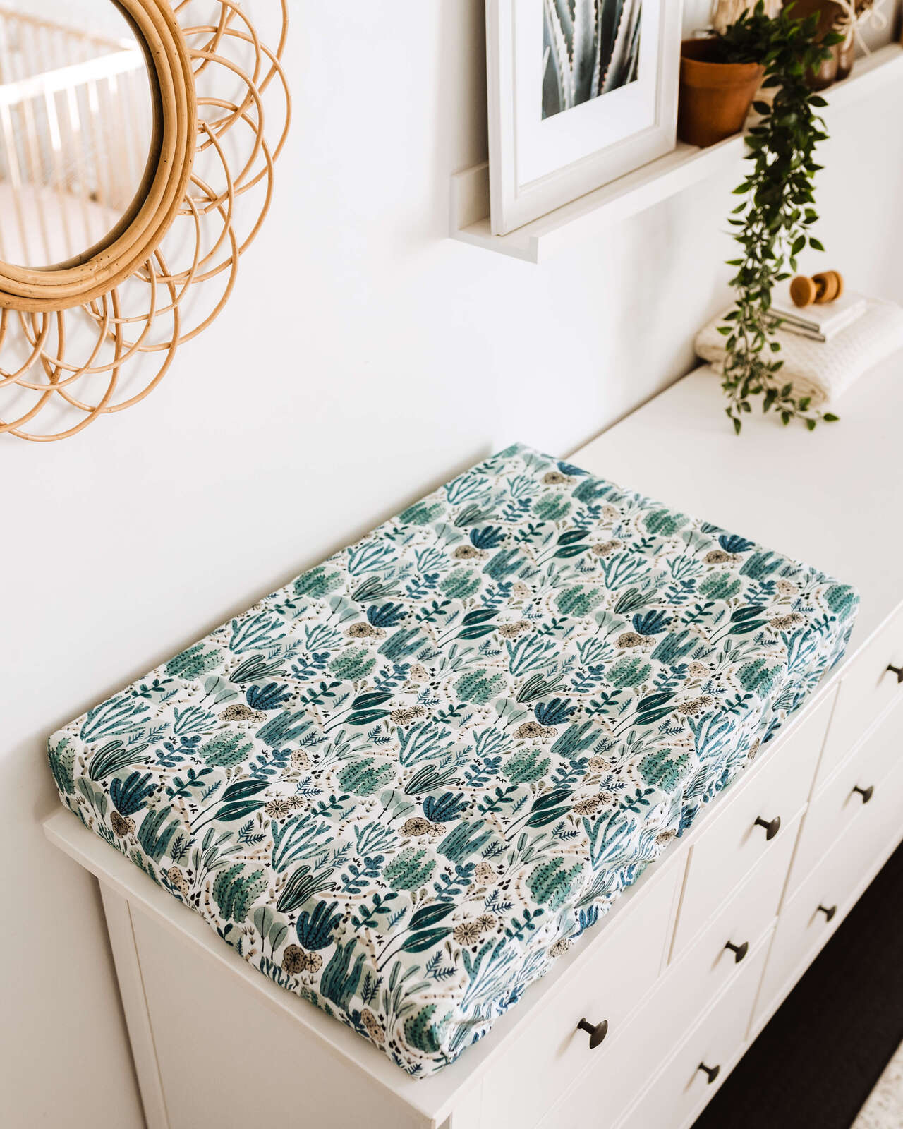 Arizona Fitted Jersey Bassinet Sheet/Change Pad Cover