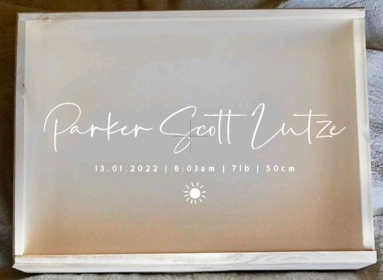 Personalised Baby Gift Keepsake Box