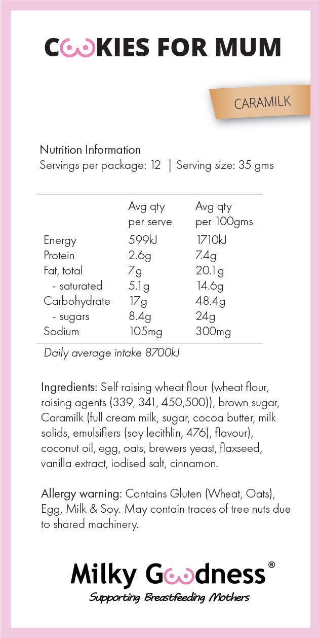 Caramilk Lactation Cookies