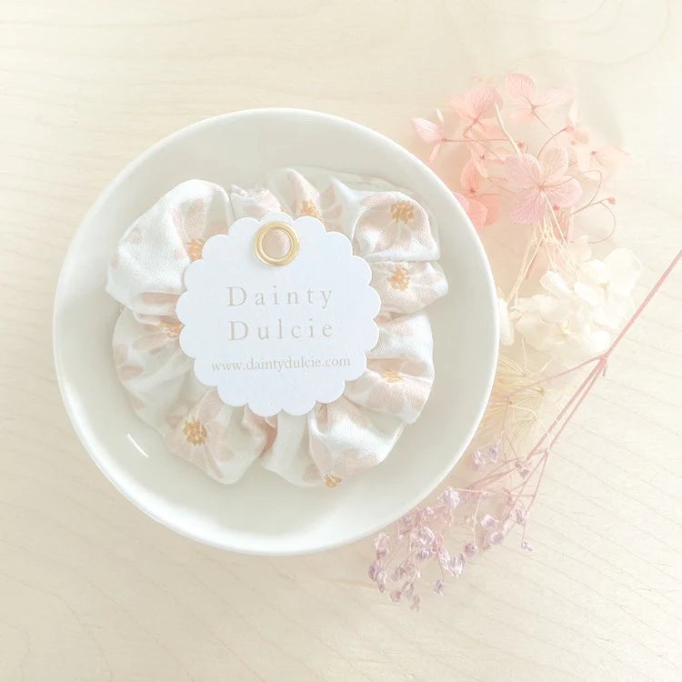 Agatha Light Peach Mini Scrunchie