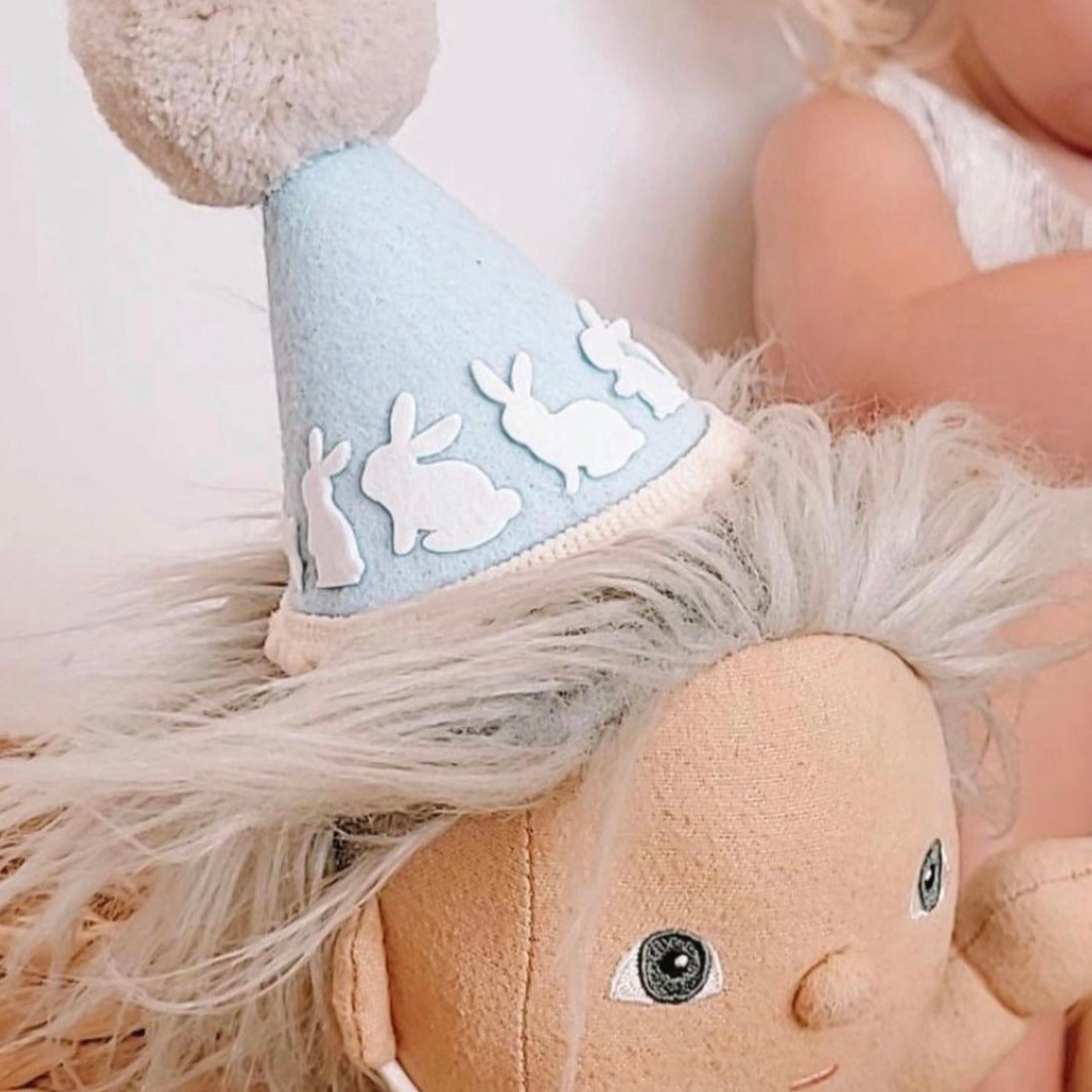 Bunny Party Hat - Blue