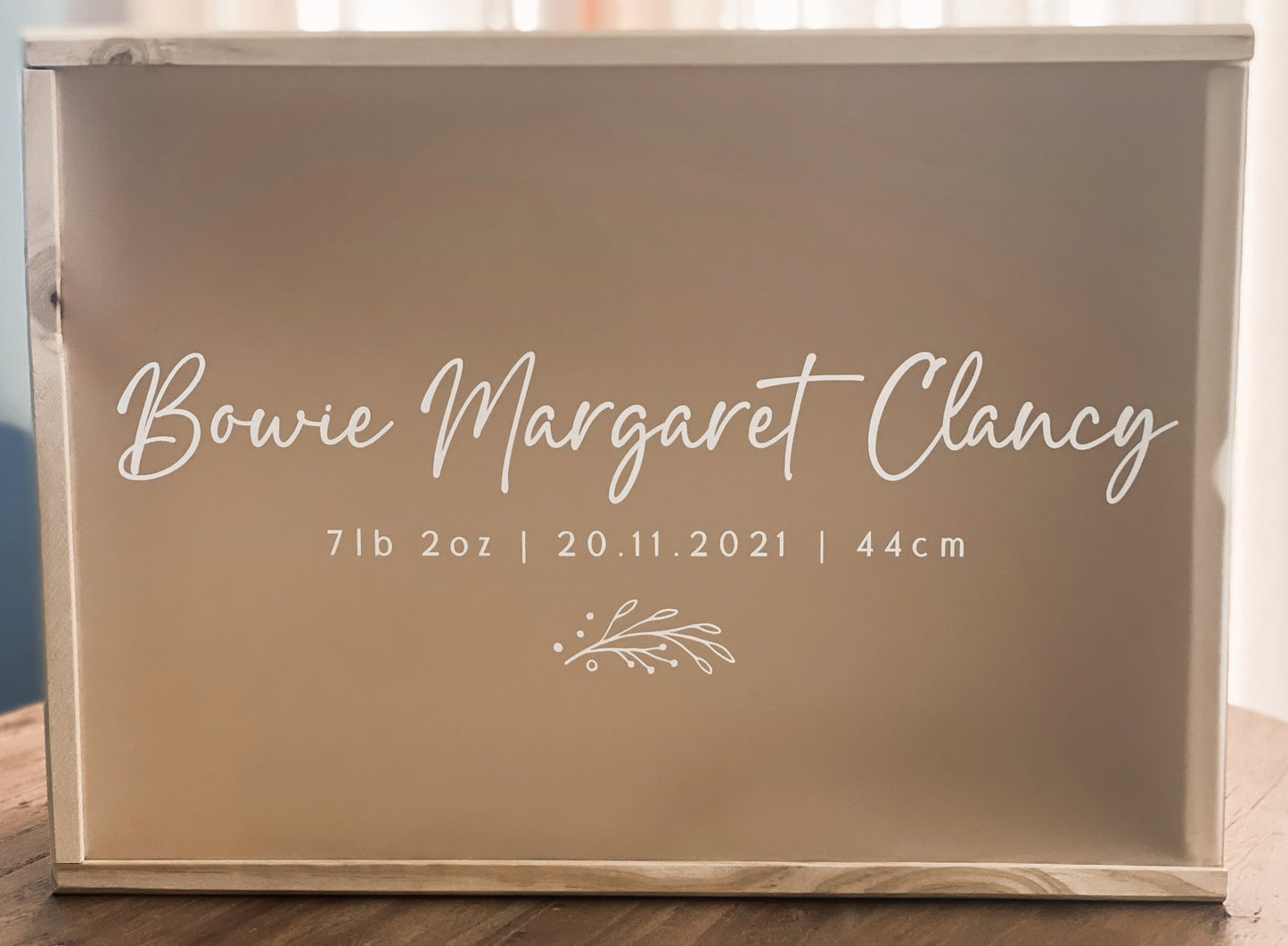 Personalised Baby Gift Keepsake Box