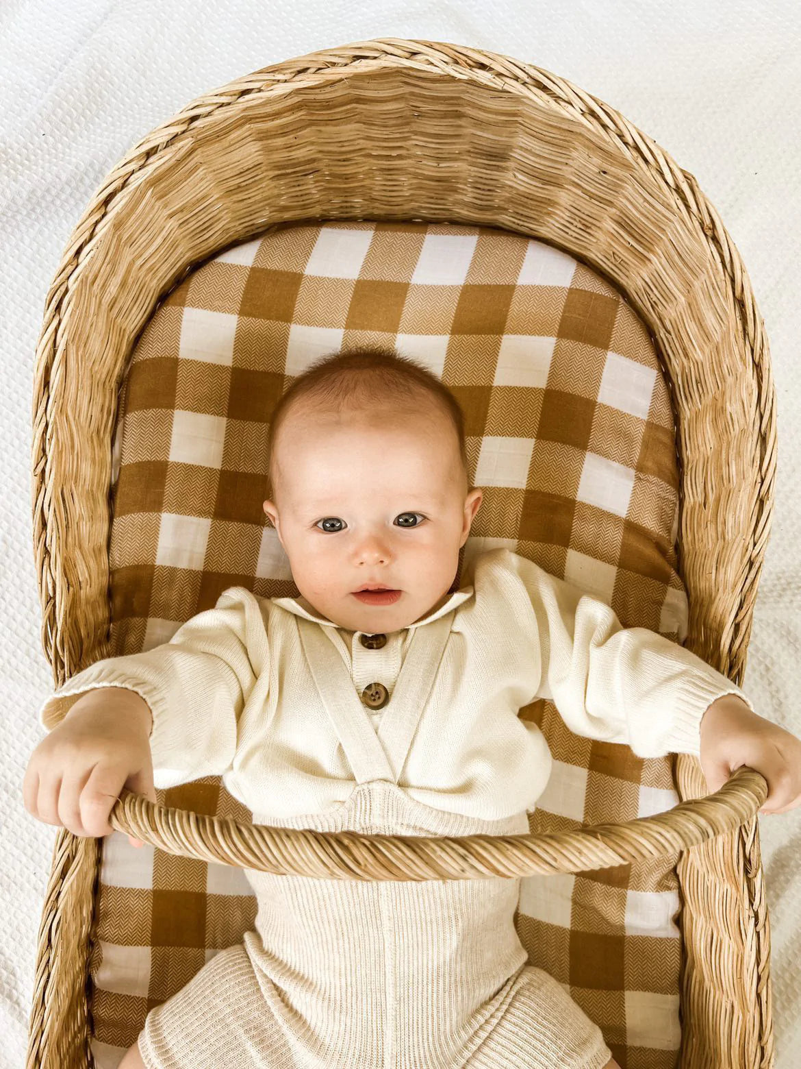 Lancaster Bassinet Muslin Sheets