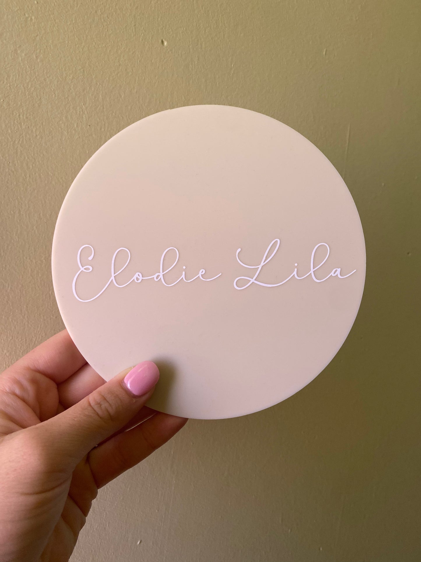 Baby Name Announcement Disc