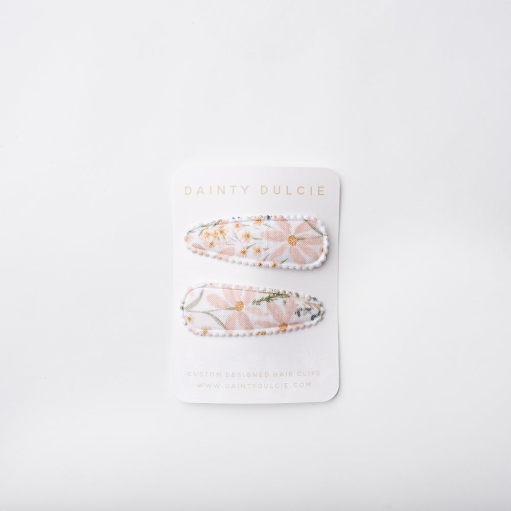'Meadow' Fabric Hair Clips