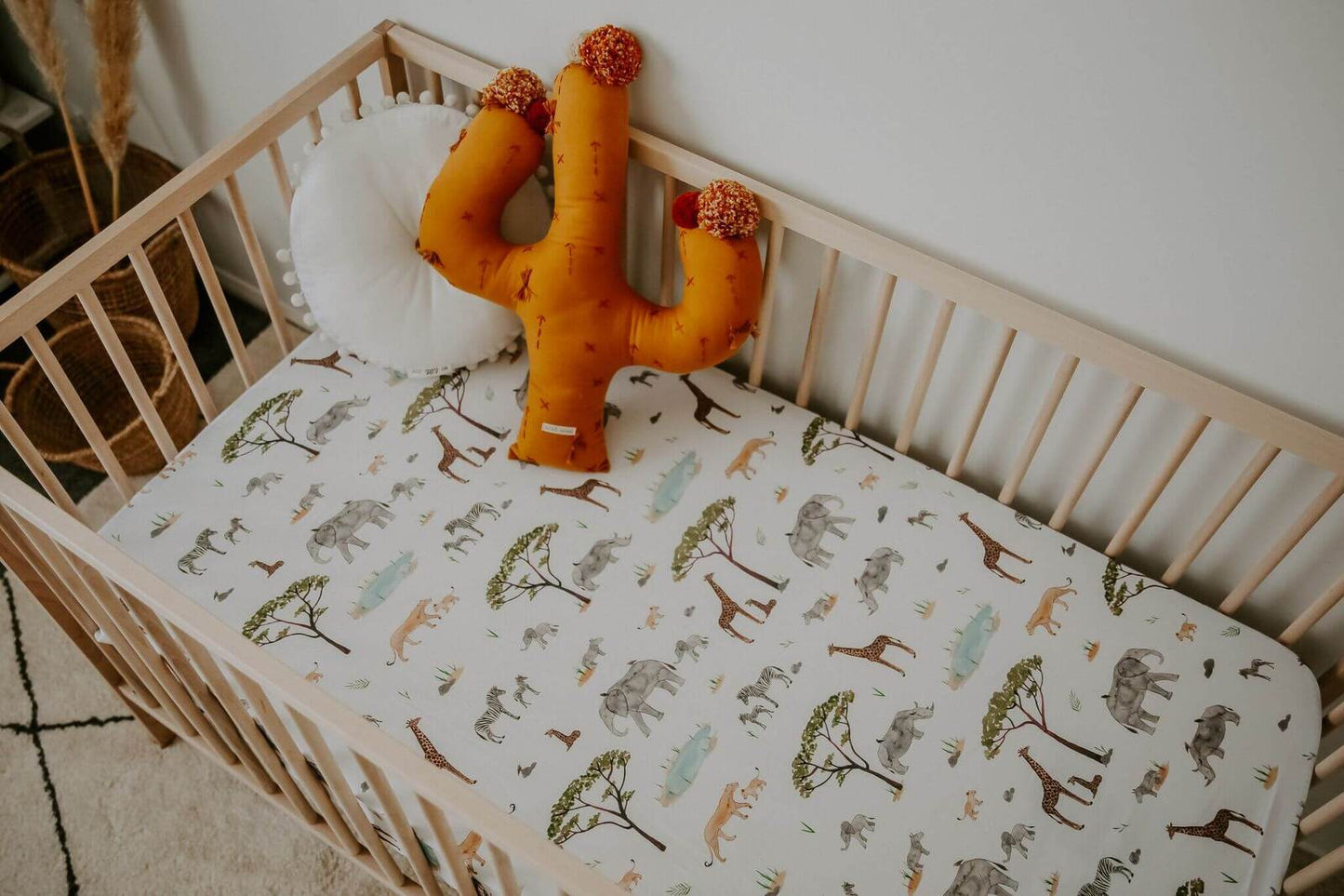 Safari Fitted Cot Sheet