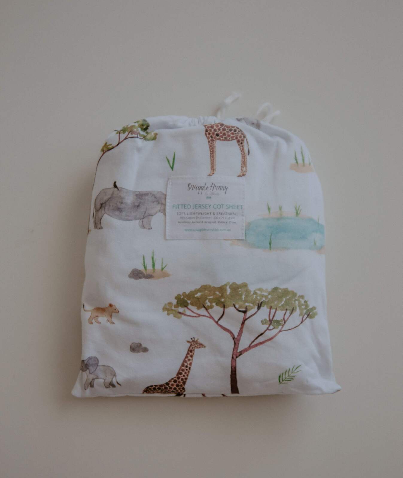 Safari Fitted Cot Sheet