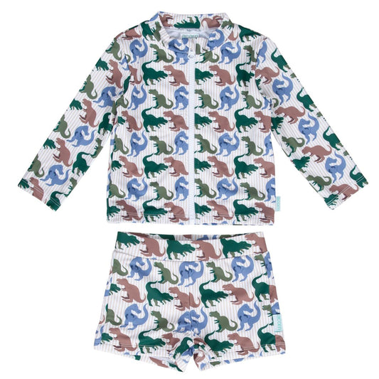 T-Rex UPF50+ Zip Rashie Top and Shorts