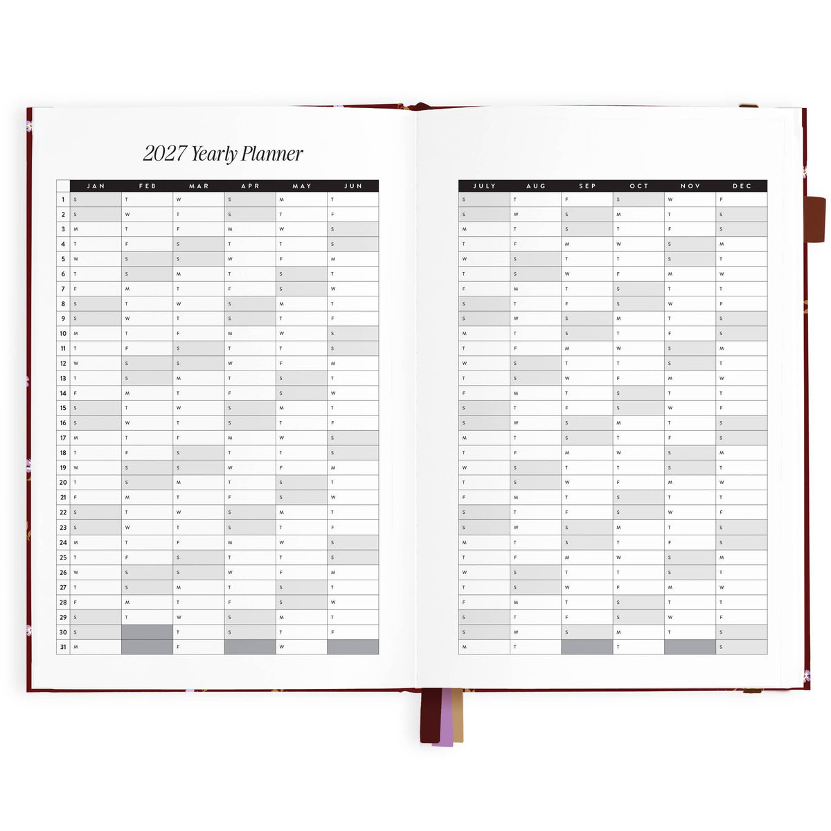 Fox & Fallow - 2027 Cherry Wisteria A5 Vertical Planner