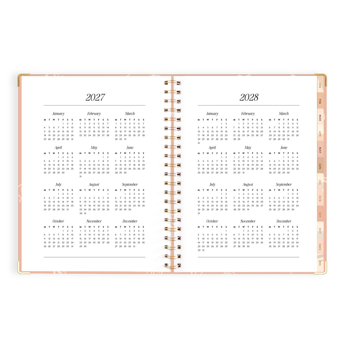 Fox & Fallow - 2027 Amalfi Peach  A4 Academic Planner