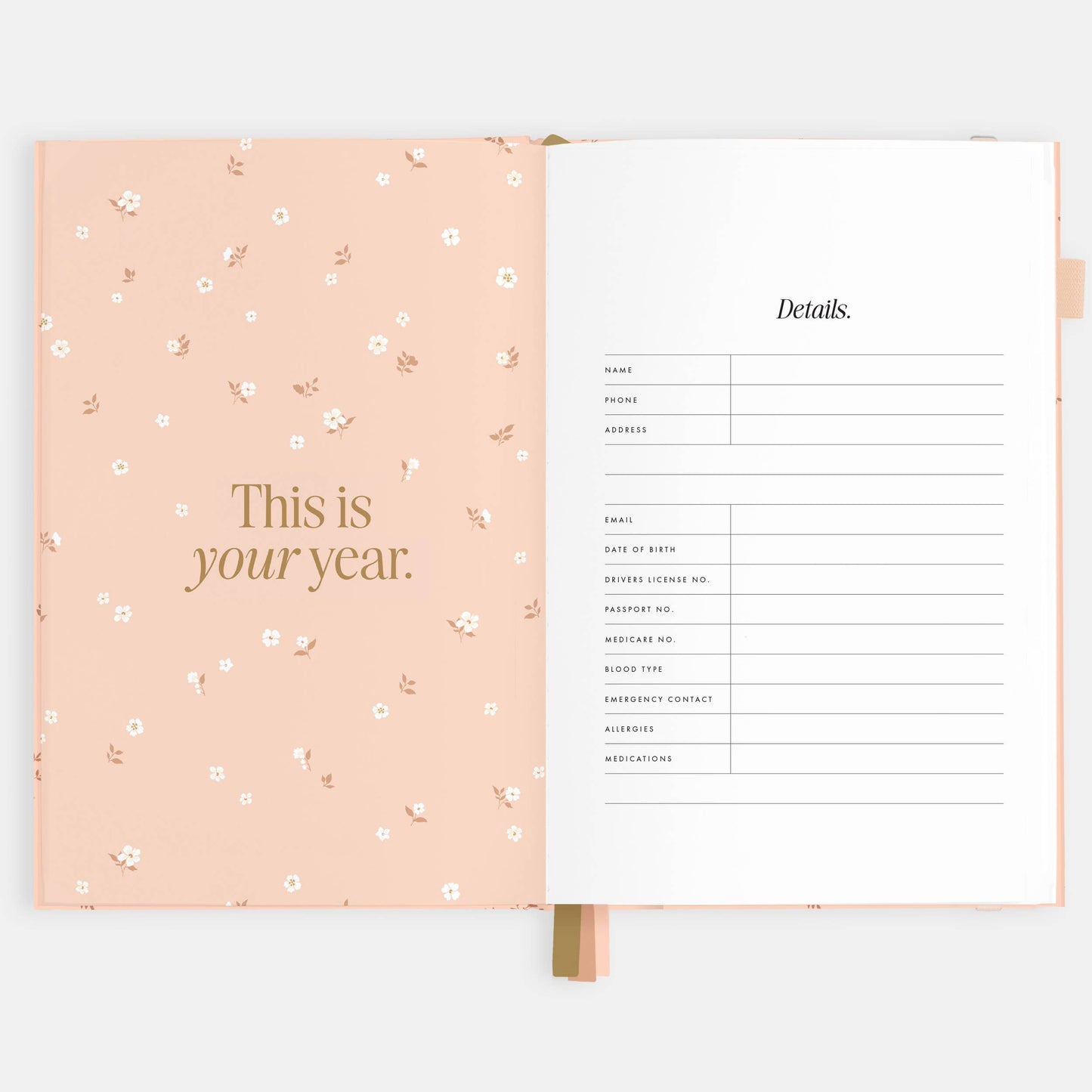 2026 Wild Ruscus A5 Vertical Planner