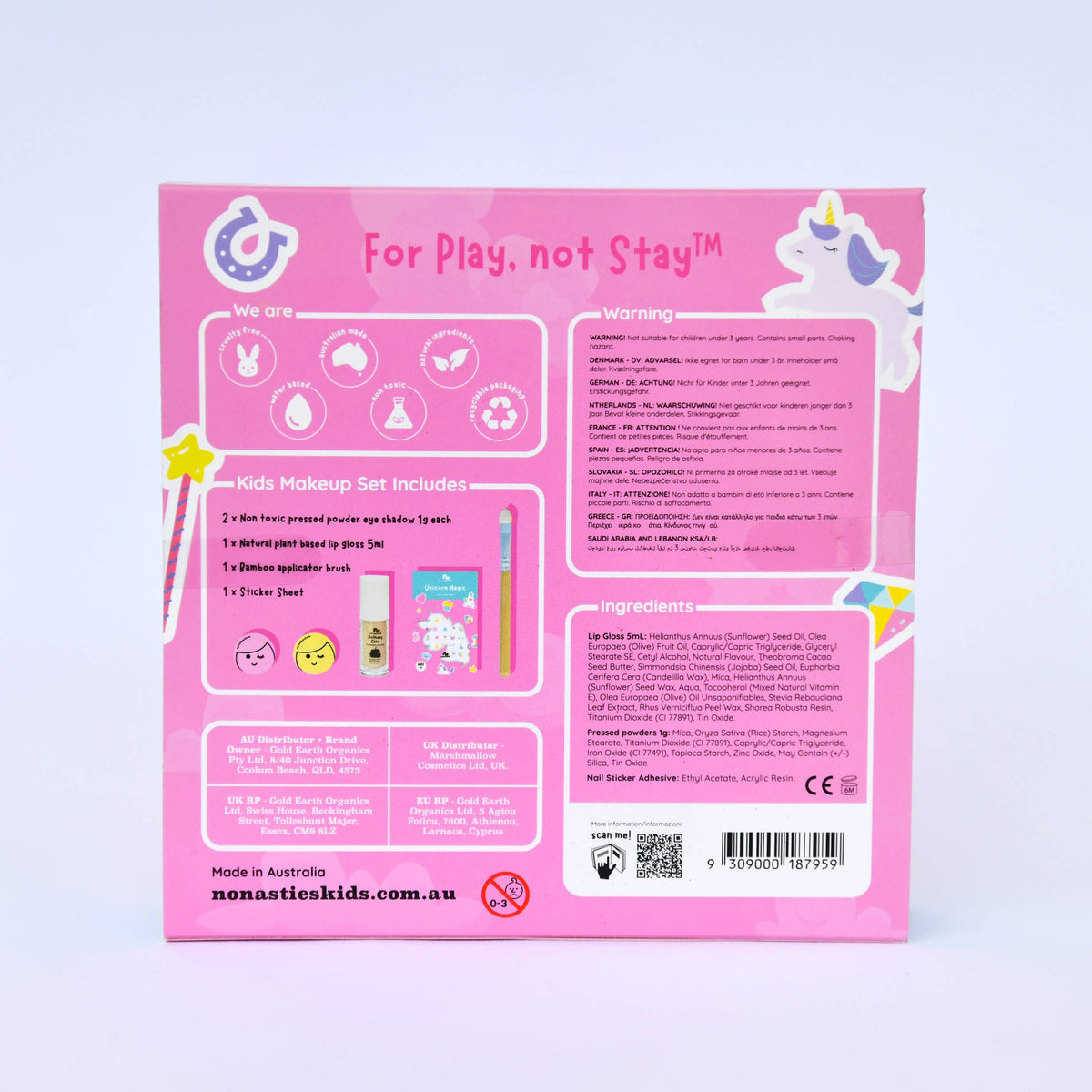 no nasties kids - Unicorn Magic Natural No Nasties Kids Makeup Gift Set