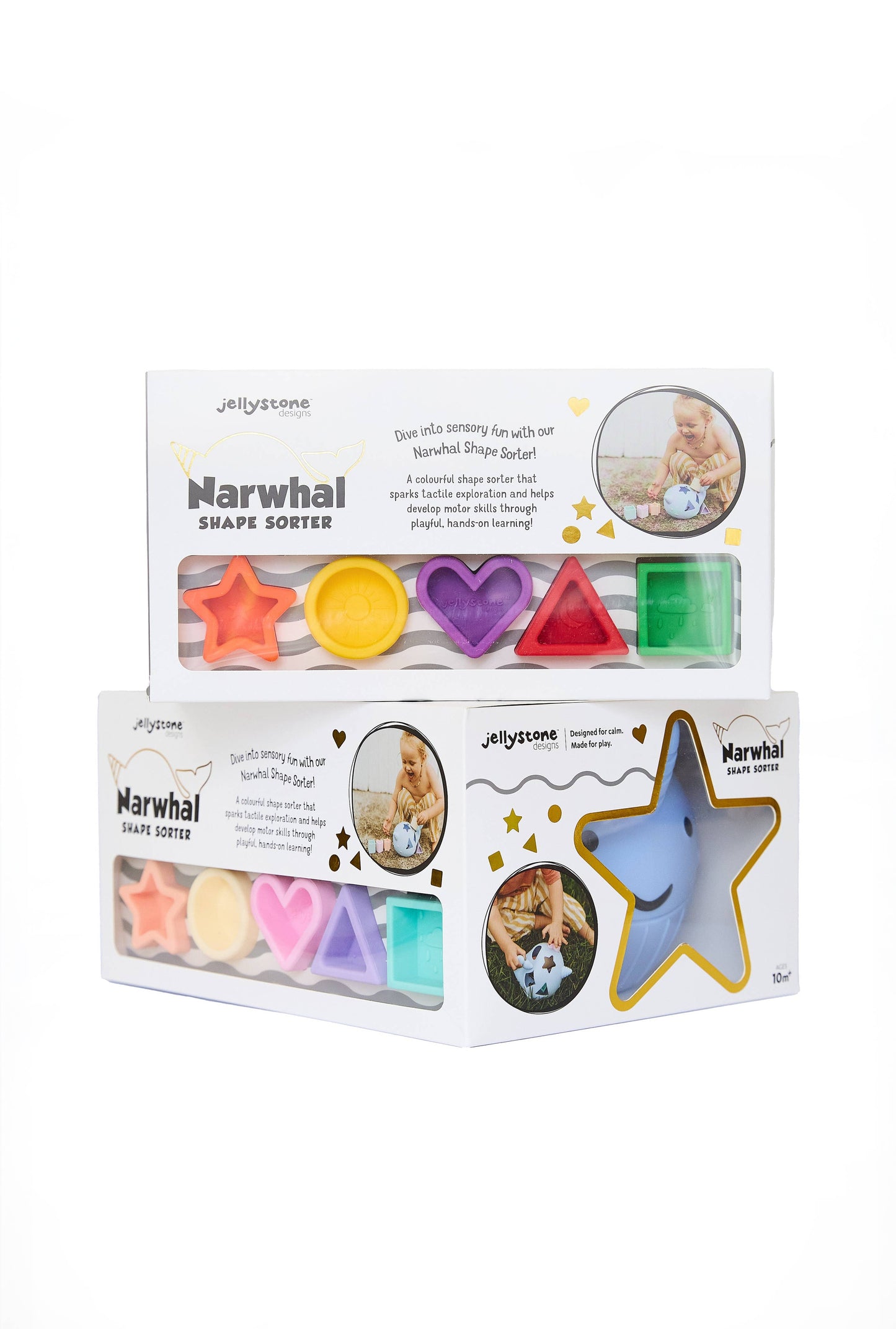 Narwhal Shape Sorter: Pastel
