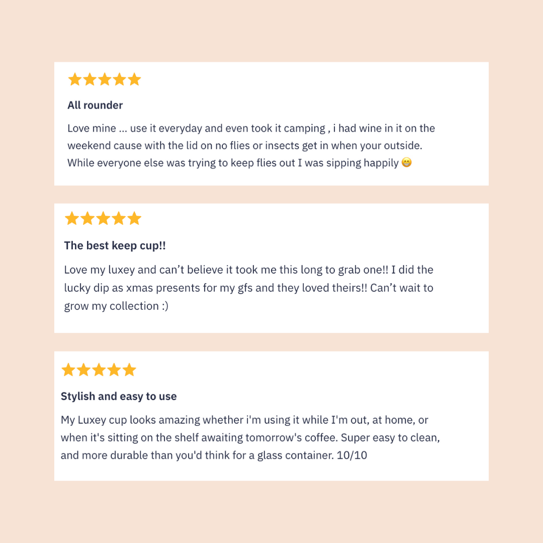 Luxey Cup - ORIGINAL -  Reusable Glass Coffee Cup 12oz: OLIVE