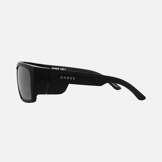 VOLLEY SAFETY MATT BLACK- GREY POLARIZED LENS