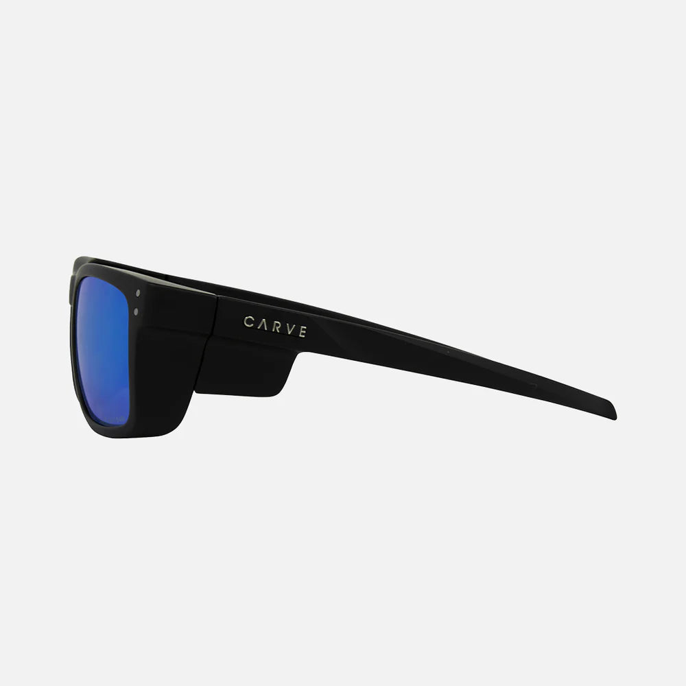 SMOKO SAFETY MATT BLACK- GREY POLARIZED BLUE IRIDIUM LENS