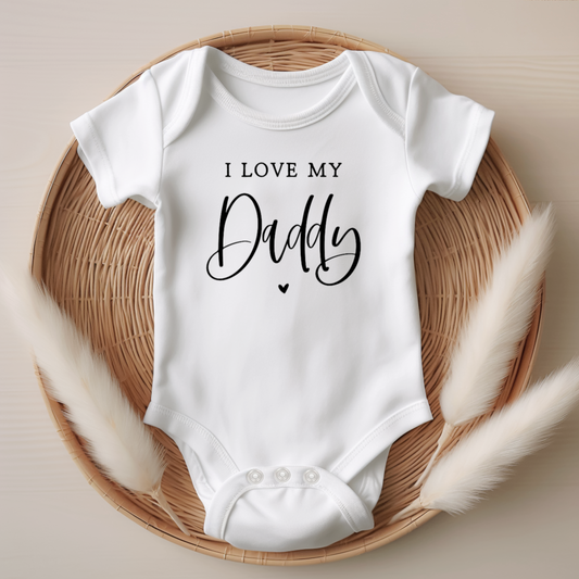 Customised ' I love my Daddy' Father's Day Onesie