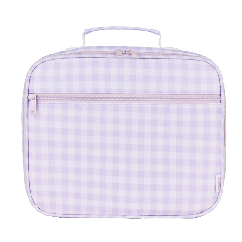 Lilac Gingham Junior Lunch Bag