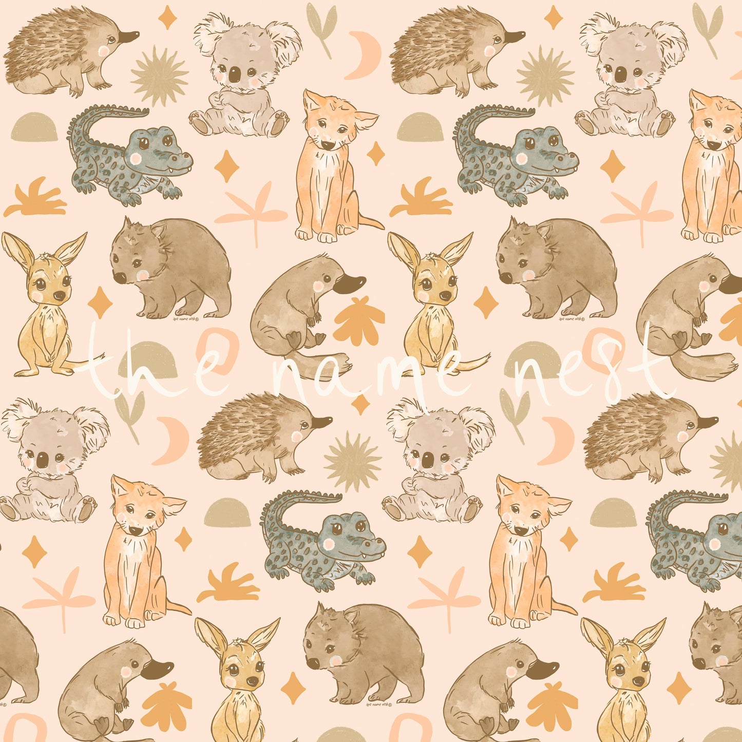The Name Nest - Australian animals Baby Wrap
