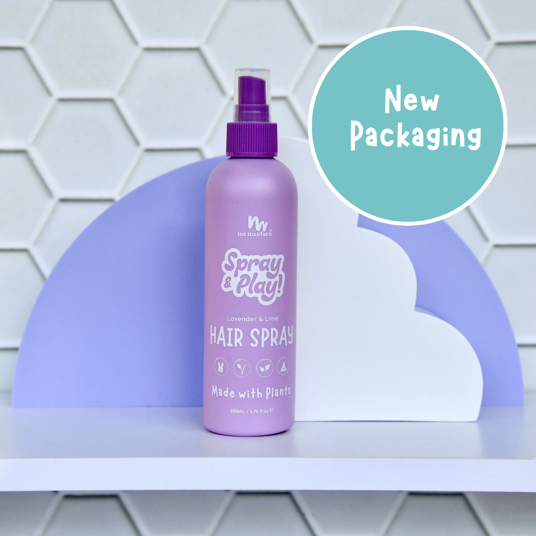 no nasties kids - Natural Alcohol Free Hair Spray in Lavender and Fresh Lime