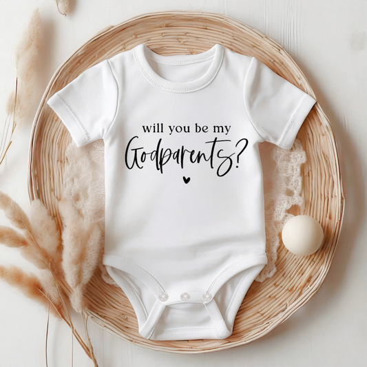 Will you be my Godparents Onesie