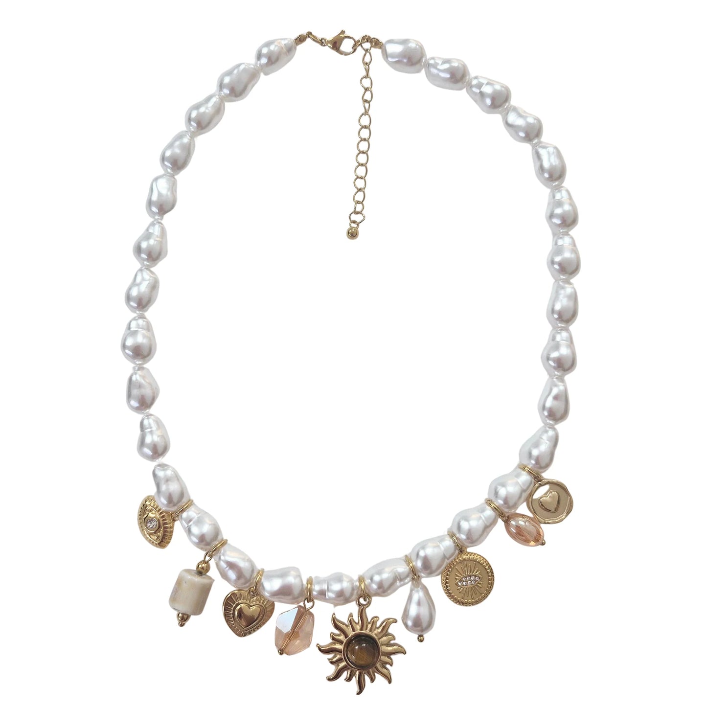 Pearl Charm Necklace