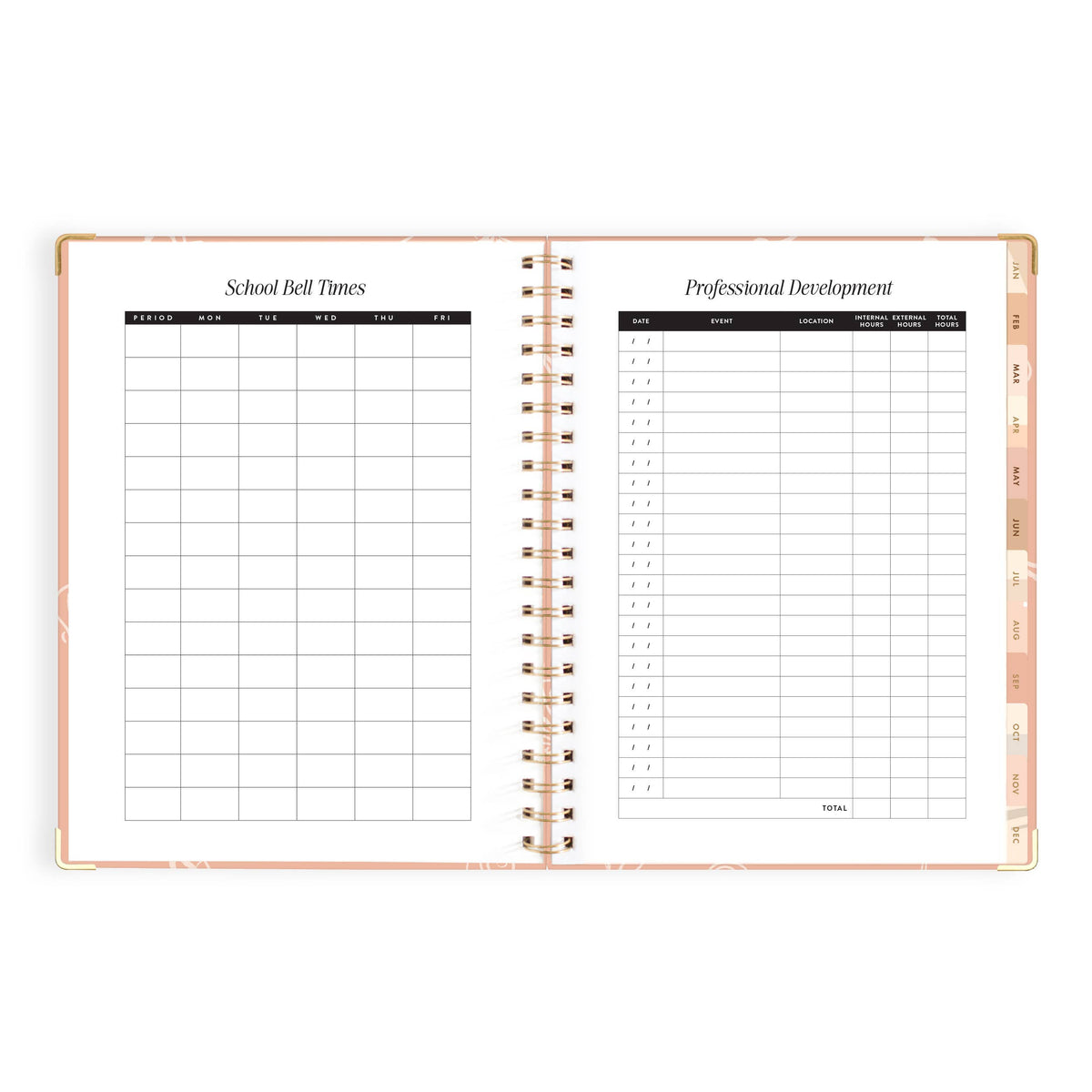 Fox & Fallow - 2027 Amalfi Peach  A4 Academic Planner