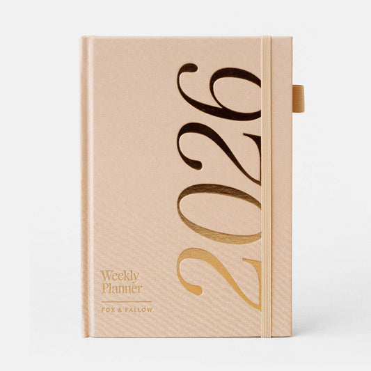 2026 Taupe A5 Horizontal Planner