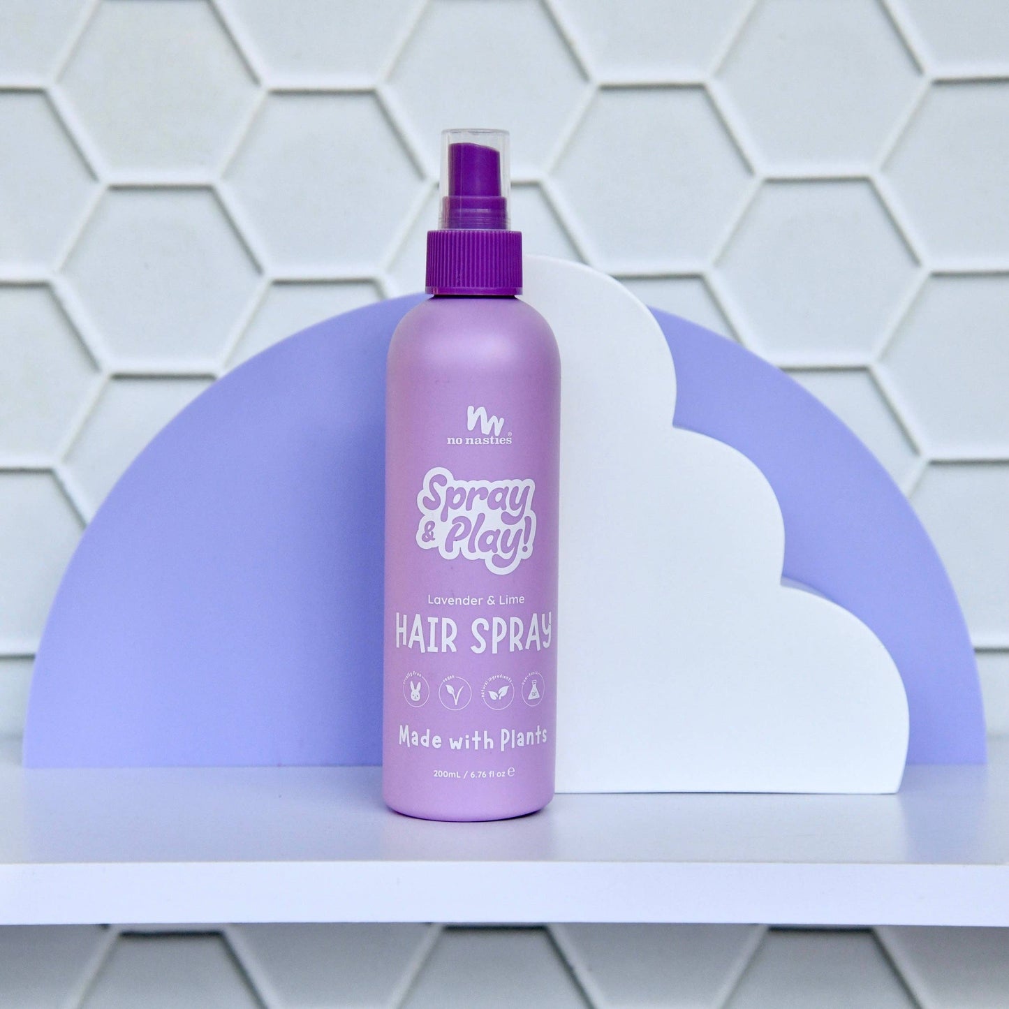 no nasties kids - Natural Alcohol Free Hair Spray in Lavender and Fresh Lime