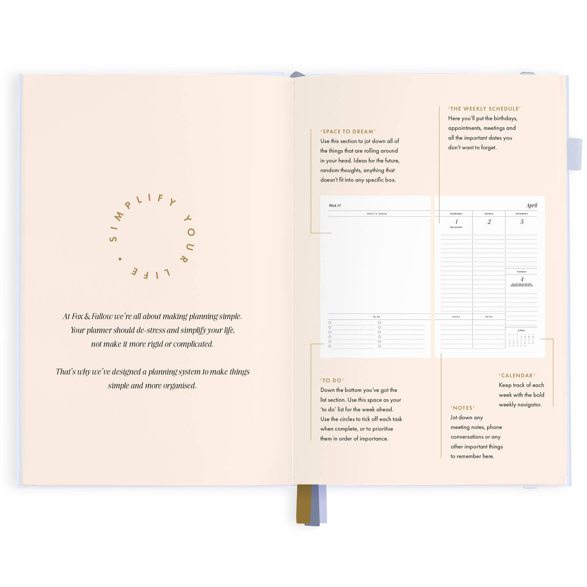 Fox & Fallow - 2027 Powder A5 Vertical Planner