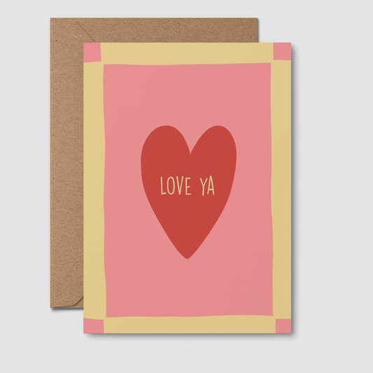 From Rosalie - Valentine’s Day Card - Love Ya | Anniversary | Birthday 
