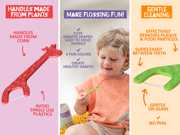Jack N' Jill Kids - Jack N' Jill Biodegradable Floss Picks 30pcs
