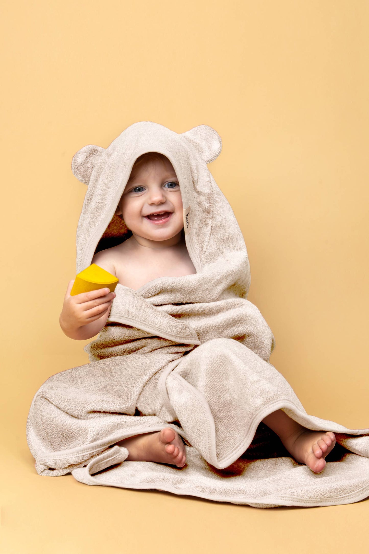 Hooded Towel: Caramel