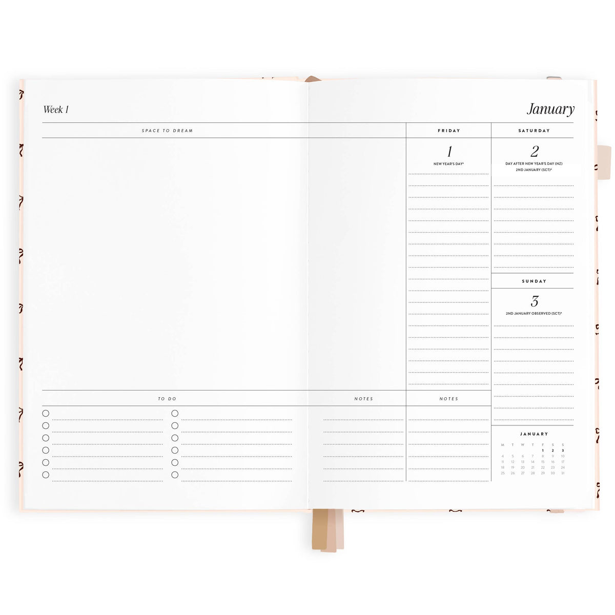 Fox & Fallow - 2027 French Bows A5 Vertical Planner