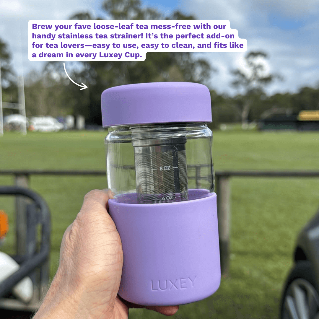 Luxey Cup - ORIGINAL -  Reusable Glass Coffee Cup 12oz: OLIVE