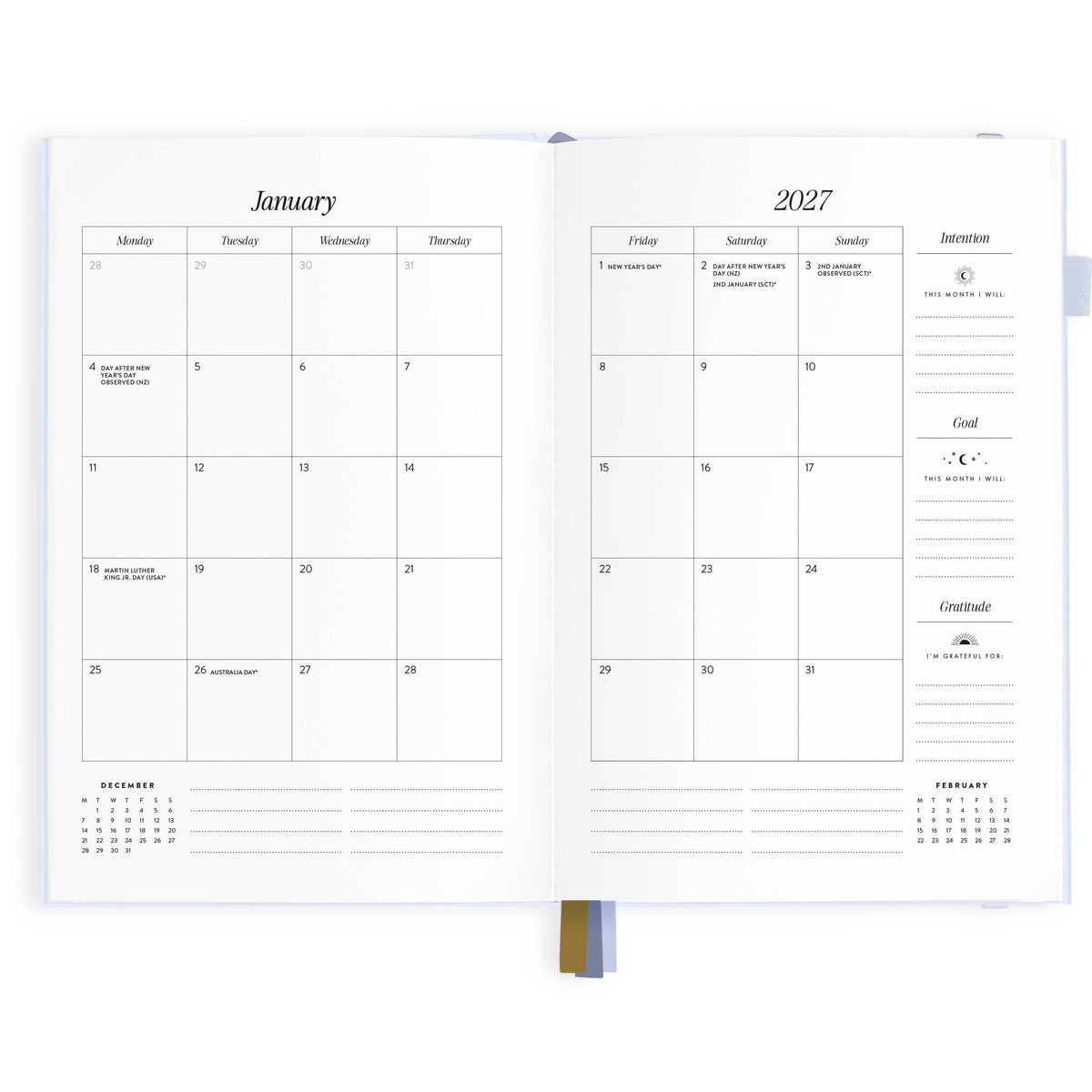 Fox & Fallow - 2027 Powder A5 Vertical Planner