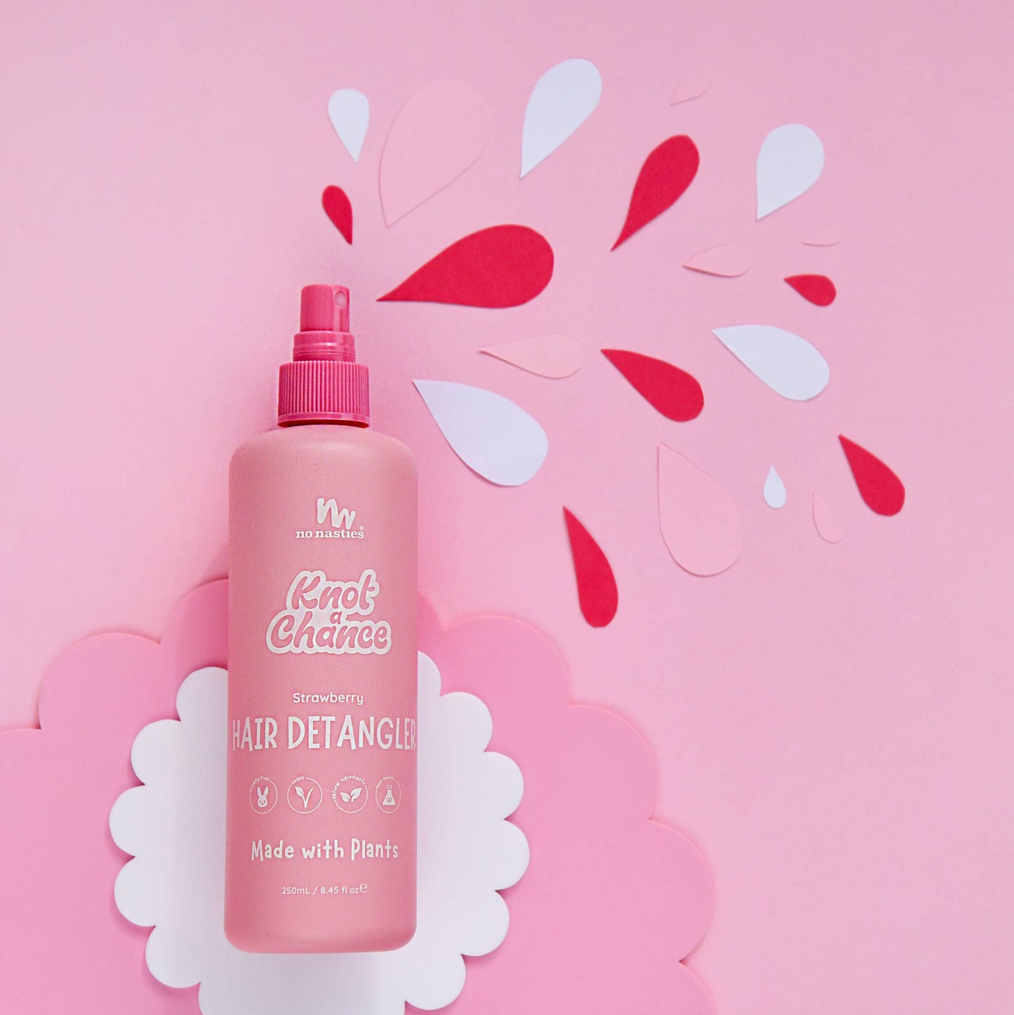 no nasties kids - Natural Plant Based Hair Detangler in Strawberry